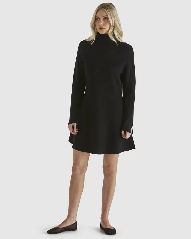 Sass Clothing Baldwin Knit Dress Black