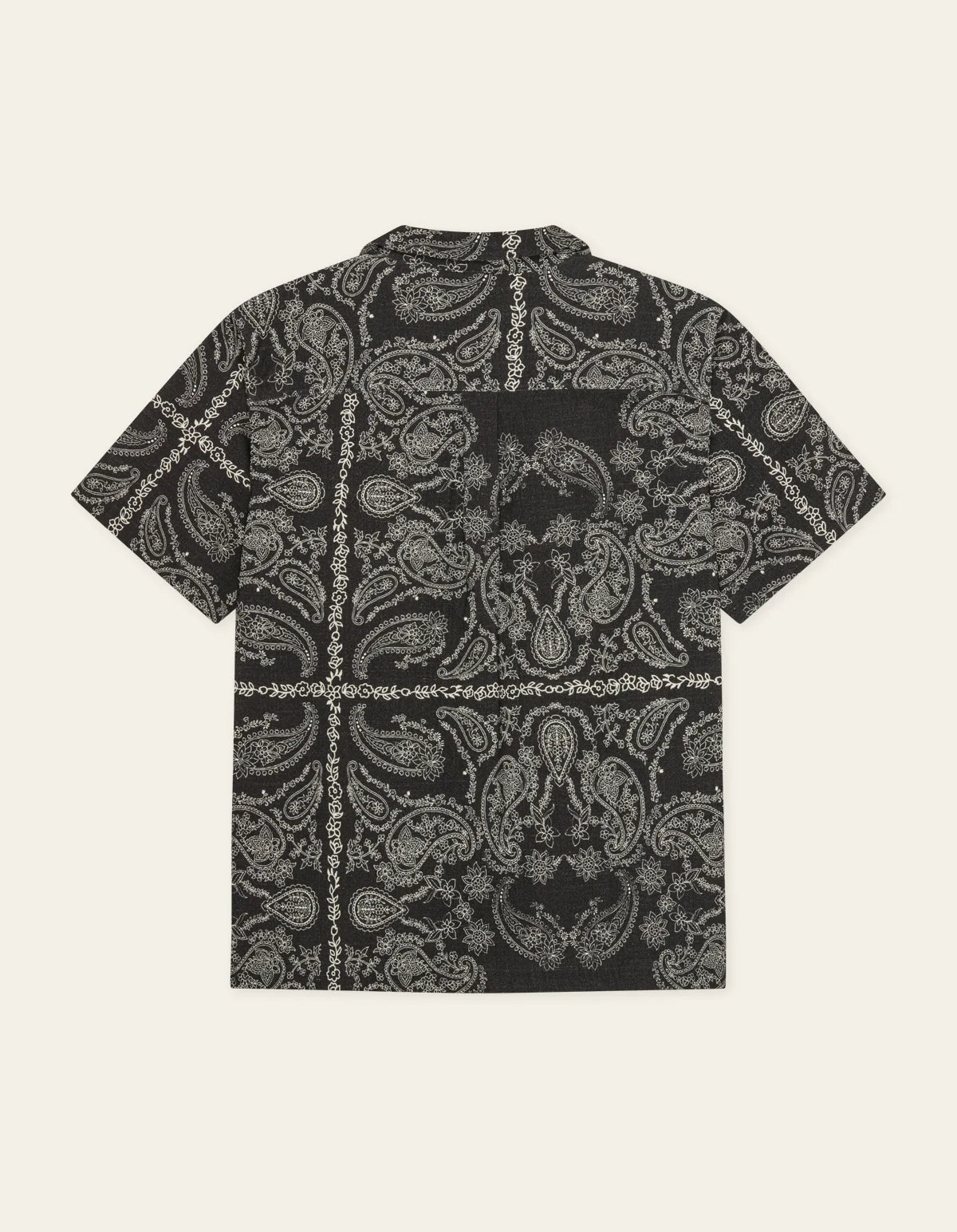 Les Deux Paisley AOP SS Shirt Tap Shoe Black
