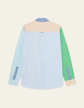 Load image into Gallery viewer, Les Deux Oxford Patchwork Shirt Skyway Blue
