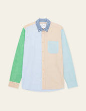Load image into Gallery viewer, Les Deux Oxford Patchwork Shirt Skyway Blue
