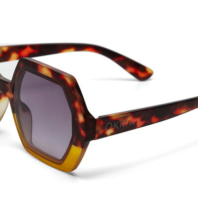 OKKIA OK015 Emma Sunglasses Havana/ Yellow