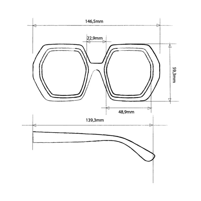 OKKIA OK015 Emma Sunglasses Black