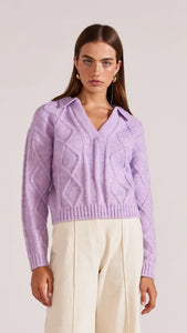 Staple The Label Tilly Knit Jumper Lilac