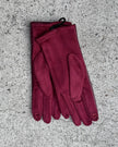 Cinnamon Creations GL031 Faux Leather Glove Burgundy