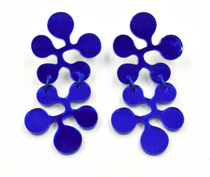 Christina Brampti Splatter Earrings Blue