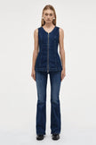Neuw Denim Milla Zip Tunic Dark Indigo