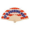 Fisura 'It's F***ing Hot' Hand Fan With Gift Box Waves