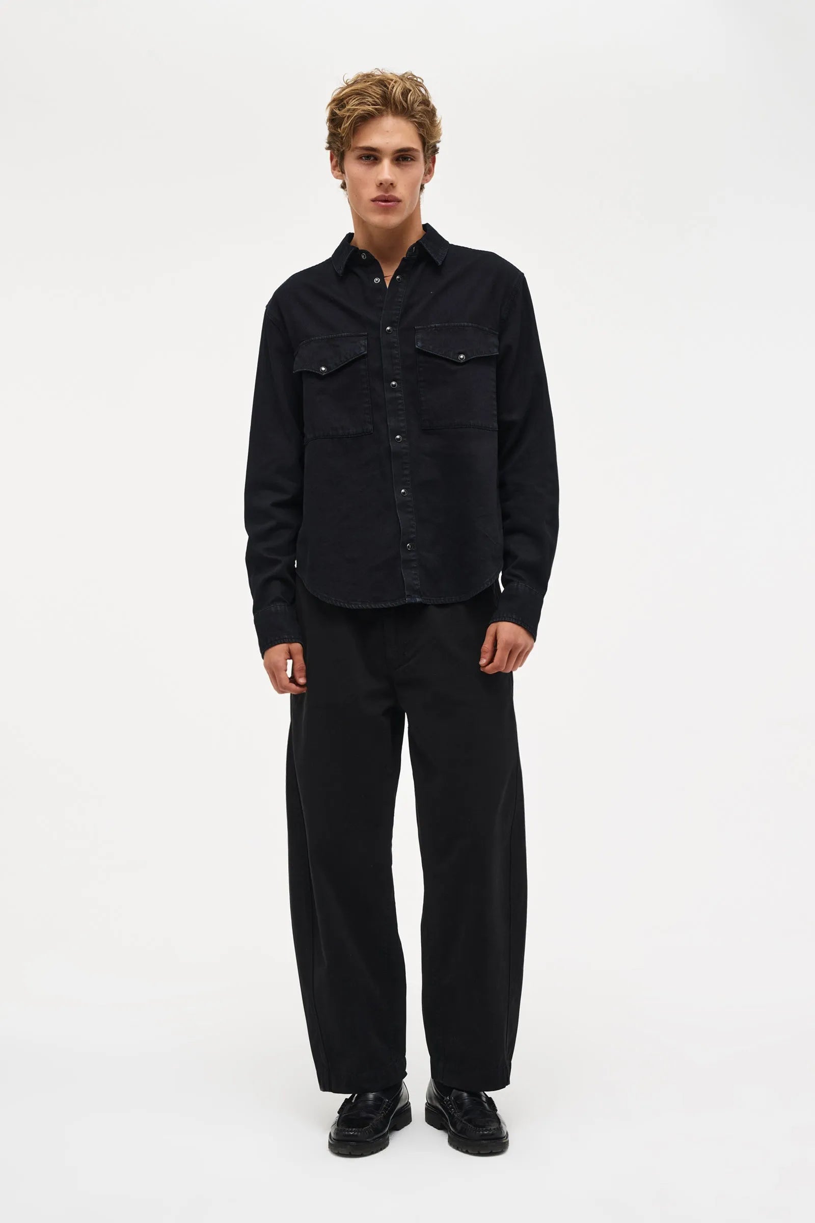 Neuw Denim M55 Denim Shirt Overdyed Black