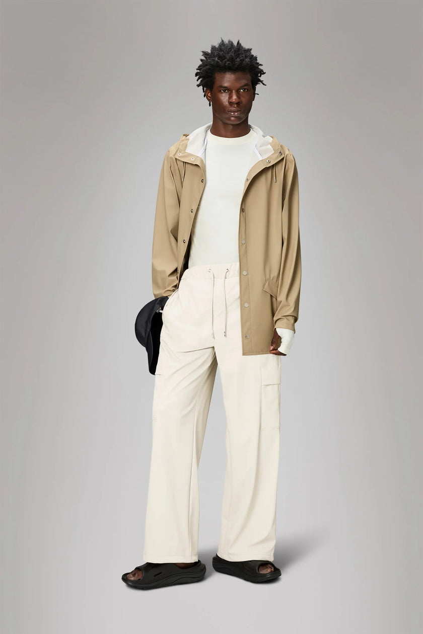 RAINS Unisex Rain Jacket Sand