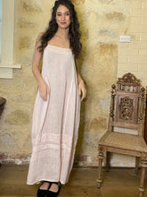 Load image into Gallery viewer, Miss Rose Sister Violet Isadore Cami Linen Dress Powder Pink
