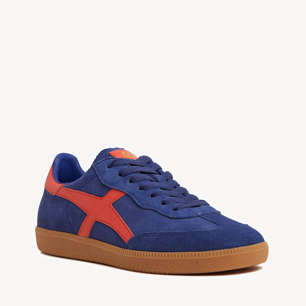 Goodsole Crossroads Sneaker Navy/Red Suede