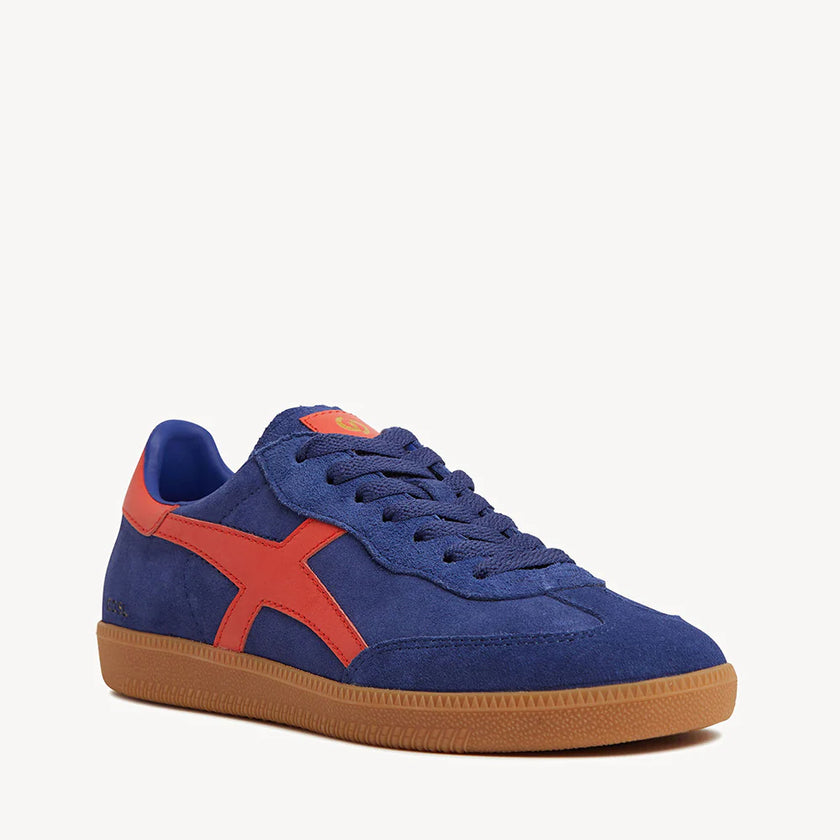 Goodsole Crossroads Sneaker Navy/Red Suede