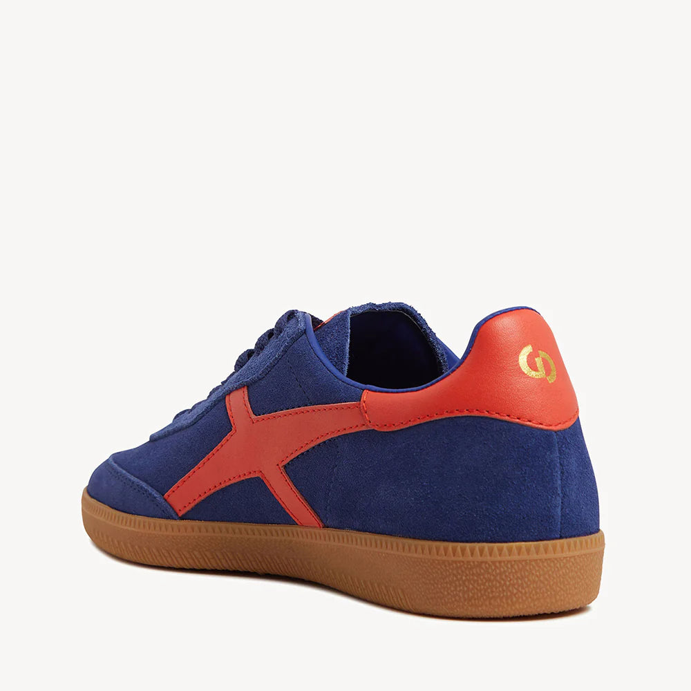 Goodsole Crossroads Sneaker Navy/Red Suede