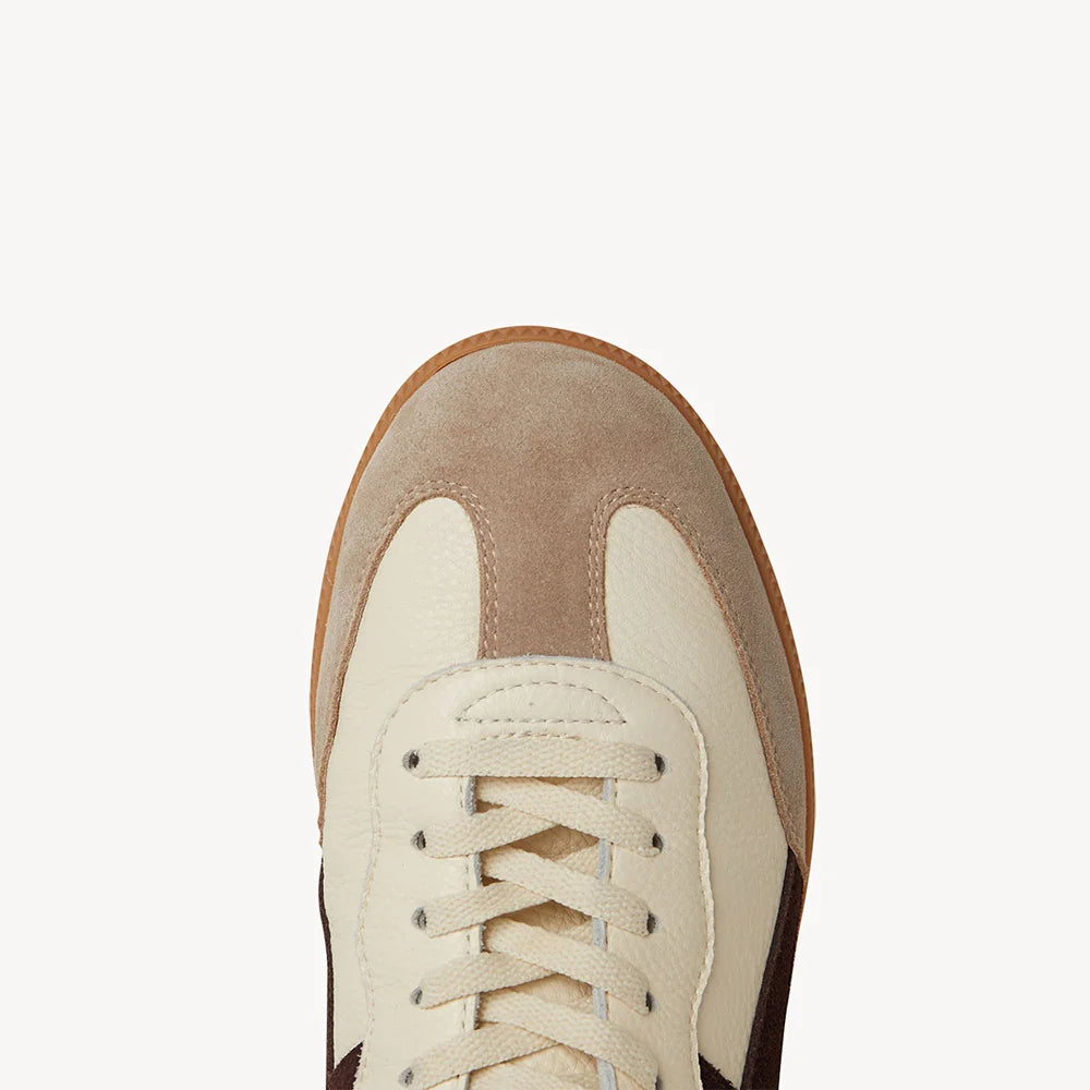 Goodsole 2001 Crossroads Sneakers Ivory/ Coffee Leather