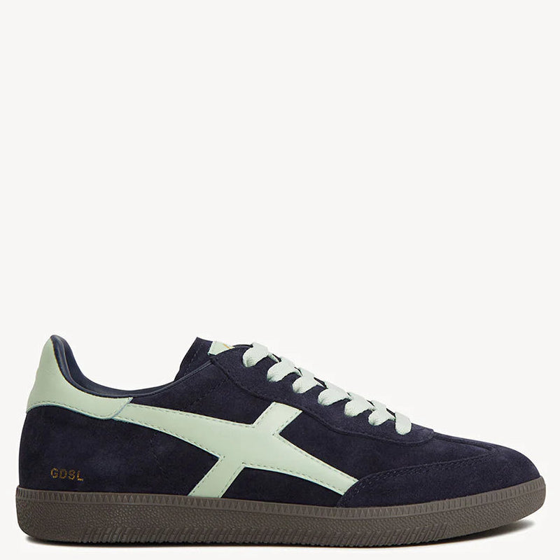 Goodsole Crossroads Sneaker Navy/ Green Suede