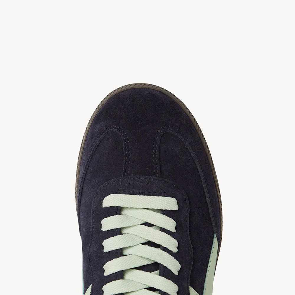 Goodsole Crossroads Sneaker Navy/ Green Suede