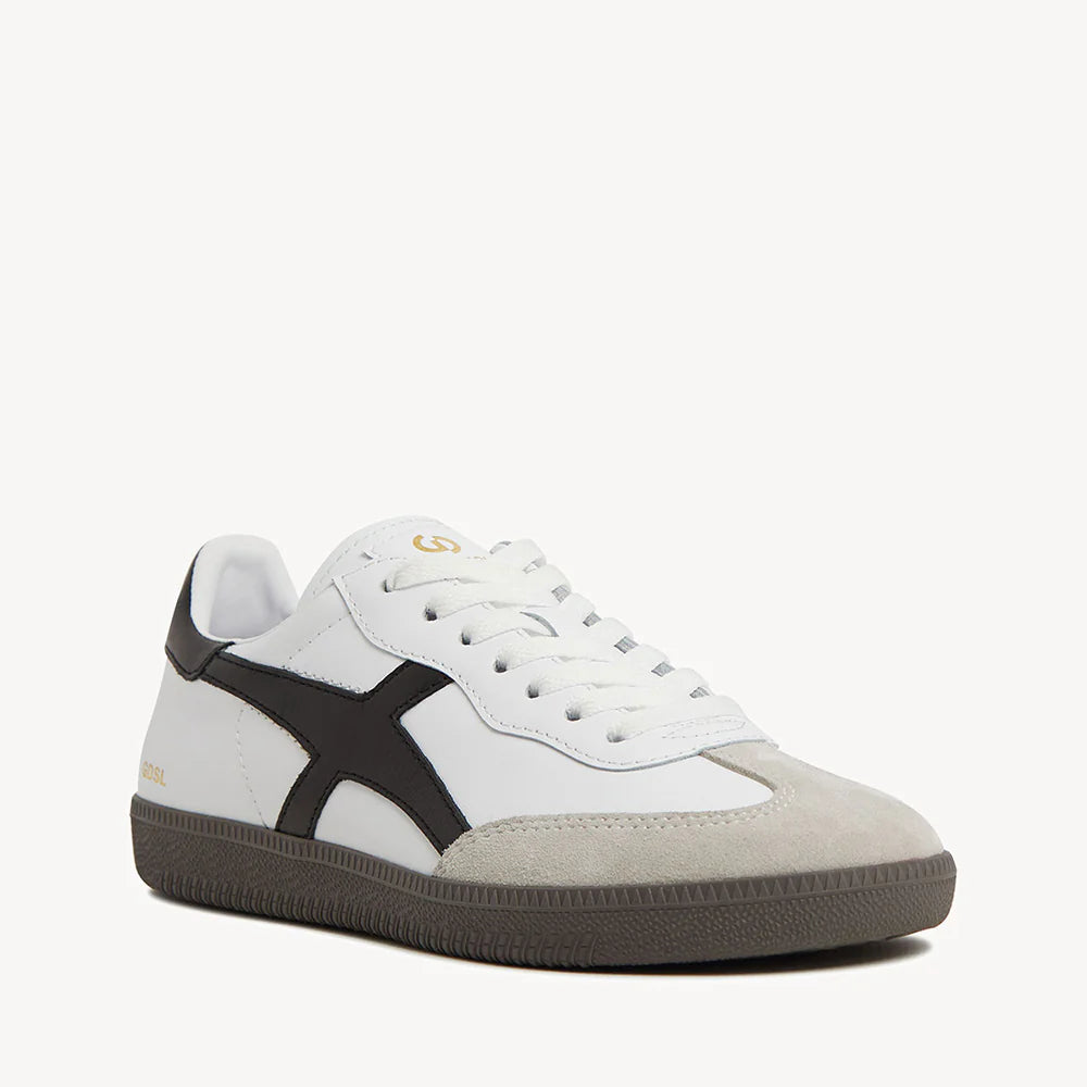 Goodsole Crossroads Sneaker White/ Black Leather