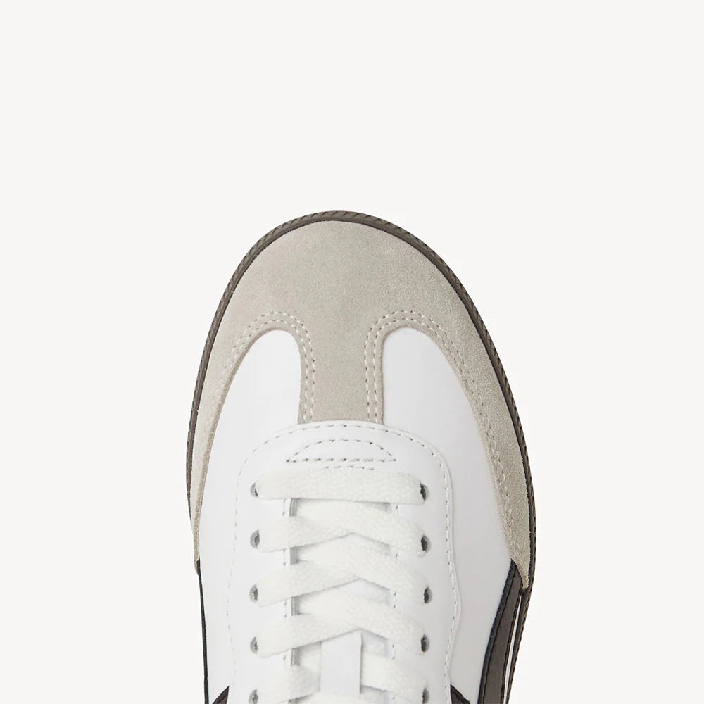 Goodsole Crossroads Sneaker White/ Black Leather