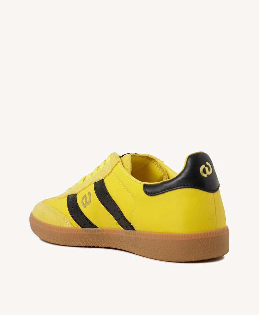 Goodsole 2001 Parallel Sneakers Yellow Nylon/ Black Leather