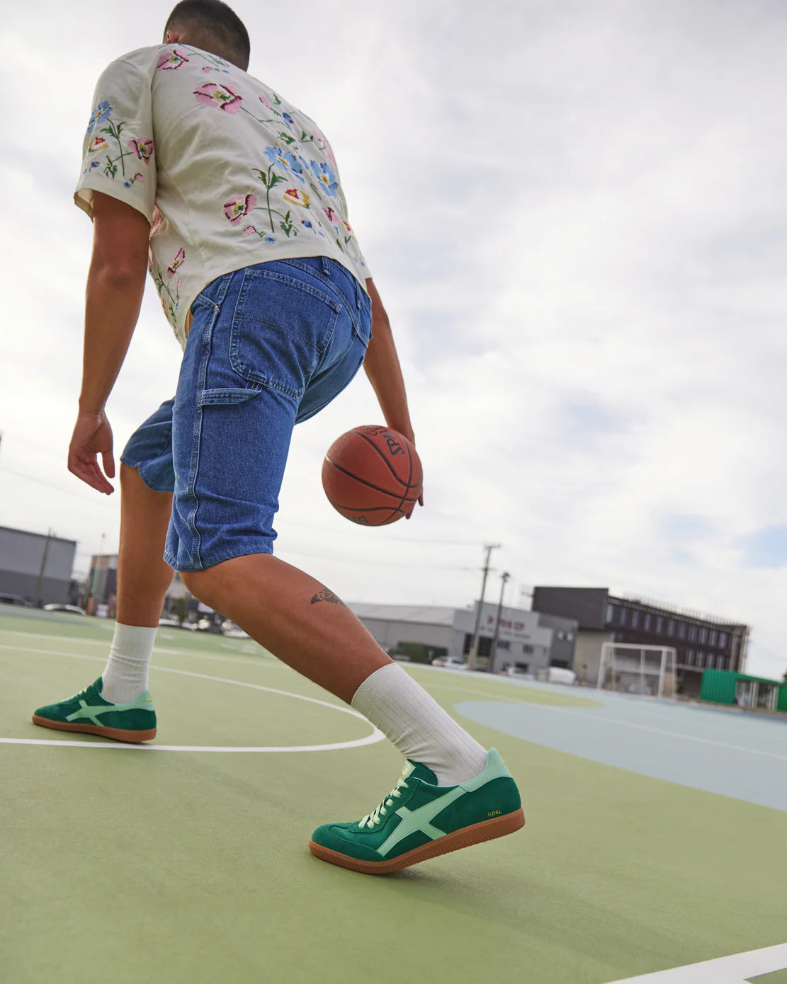 Goodsole Crossroads Sneaker Green/Mint Suede