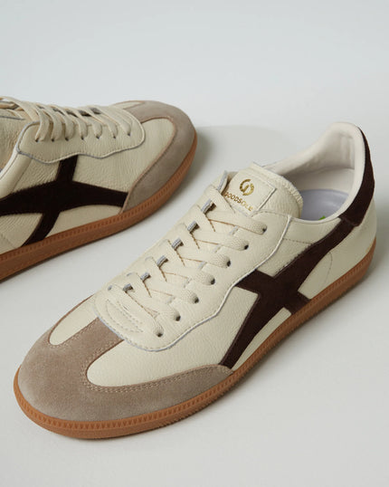 Goodsole 2001 Crossroads Sneakers Ivory/ Coffee Leather