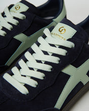 Load image into Gallery viewer, Goodsole Crossroads Sneaker Navy/ Green Suede
