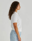 Sass Clothing Aubrie Knit Polo White