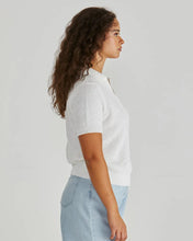 Load image into Gallery viewer, Sass Clothing Aubrie Knit Polo White

