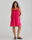 Sass Clothing Ellis Mini Baby Doll Dress Hot Pink