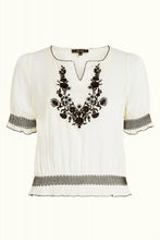 Load image into Gallery viewer, King Louie Lucy Embroidery Top Gardenia
