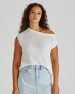 Sass Clothing Jaci Knit Top White