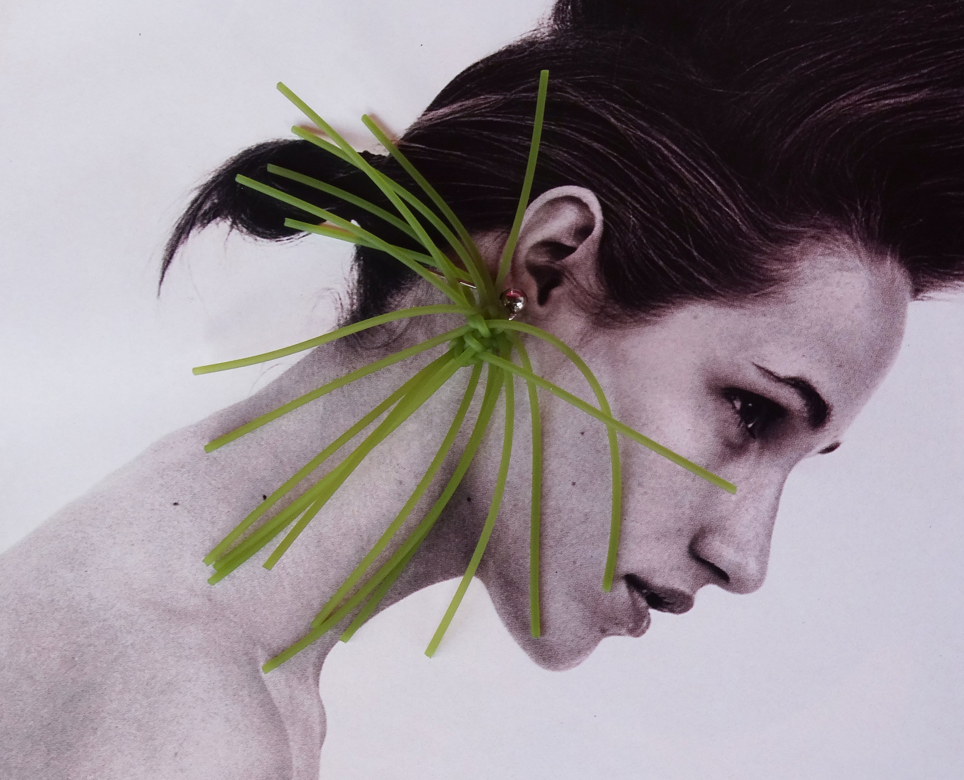 Rosalba Galati RG105 Spike Earring Olive
