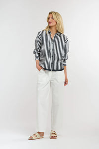 365 Days Sydney Stripe Shirt White/Navy