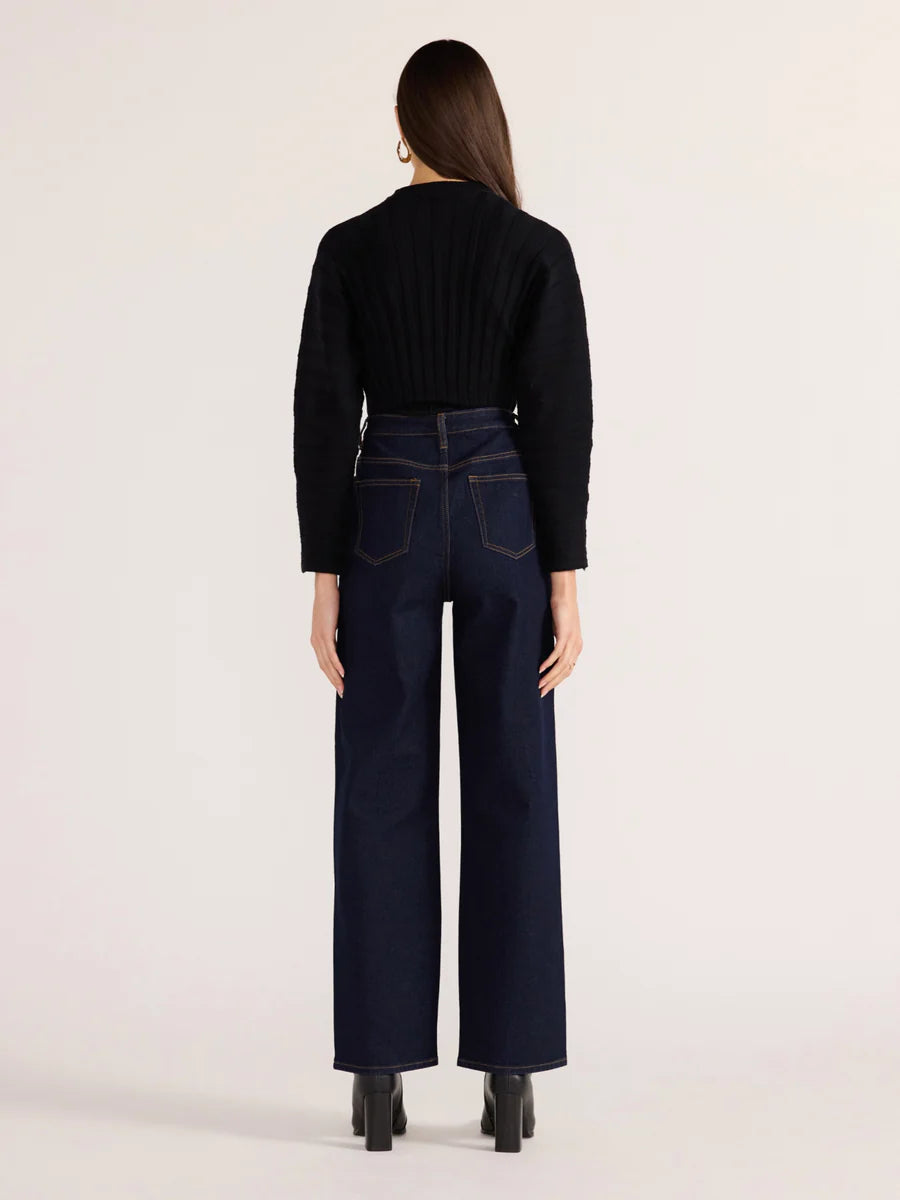 MINKPINK Pipper Rib Knit Jumper Black