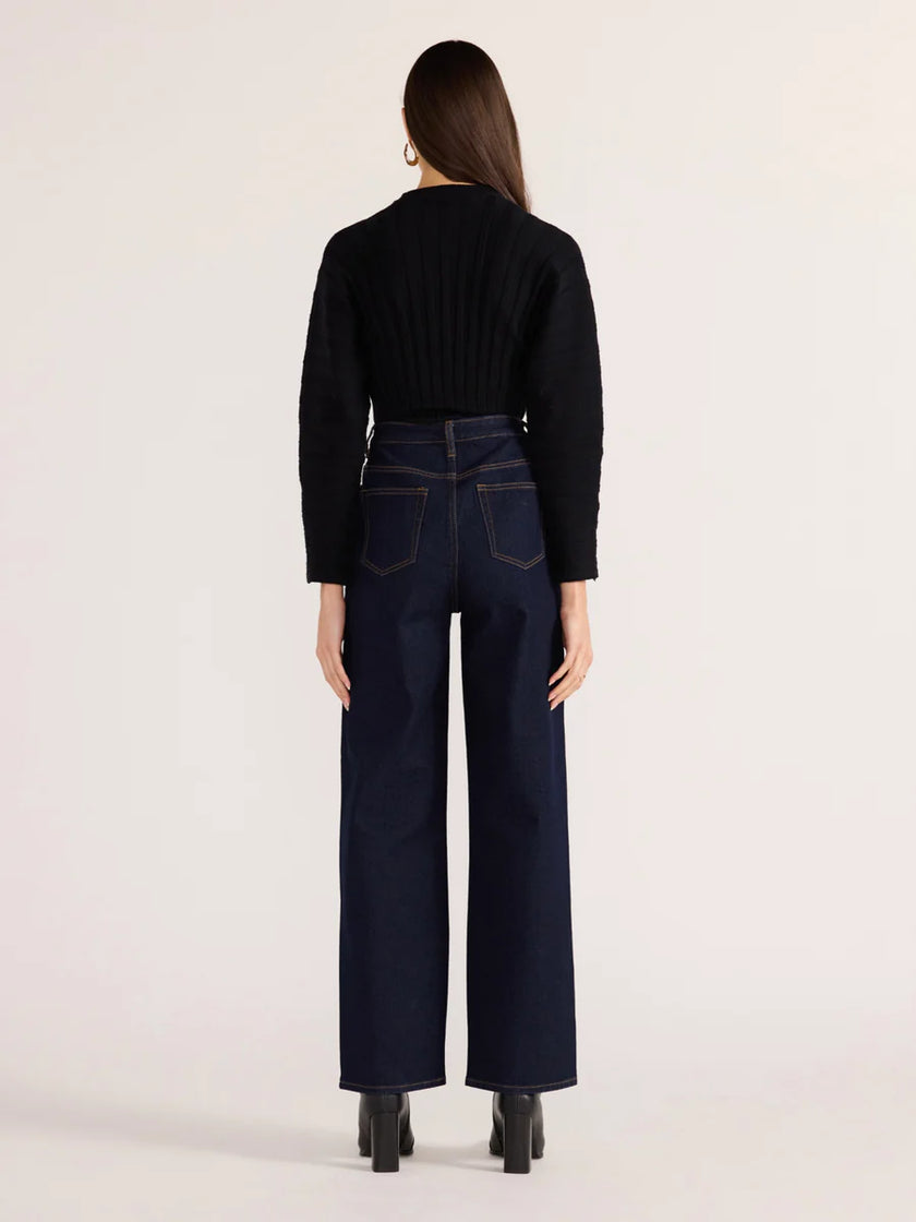 MINKPINK Pipper Rib Knit Jumper Black