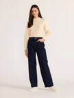 MINKPINK Pipper Rib Knit Jumper Cream