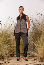 Load image into Gallery viewer, M. A. Dainty Samantha Vest Pink/ Black Sequin
