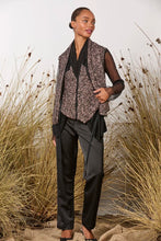 Load image into Gallery viewer, M. A. Dainty Samantha Vest Pink/ Black Sequin
