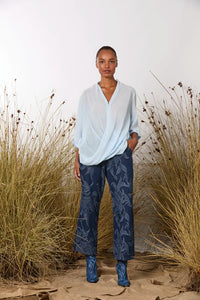 M. A. Dainty Toggle Shirt Blue Sky