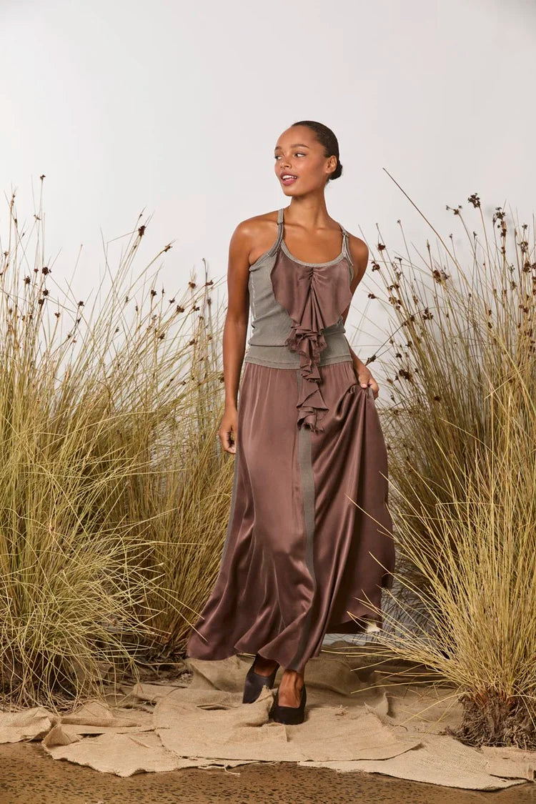 M. A. Dainty Billie Top Mocha