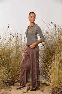M. A. Dainty Blair Top Mocha