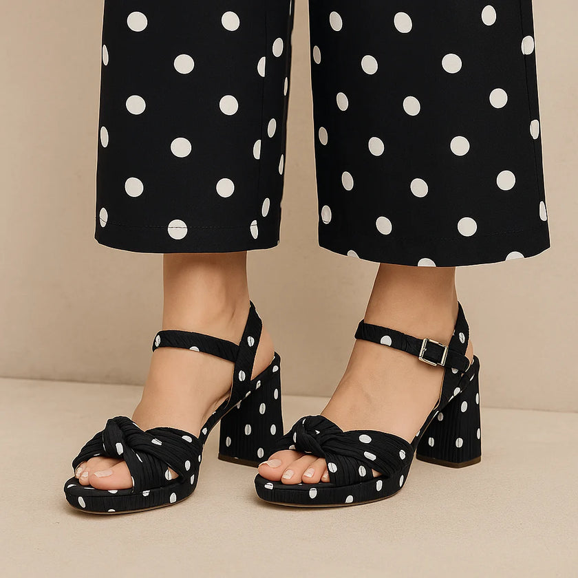 Bresley Sam Platform Heels Black Spot