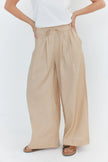 ALEXANDRA Teri Linen Pants Beige