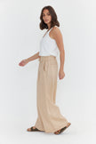 ALEXANDRA Teri Linen Pants Beige