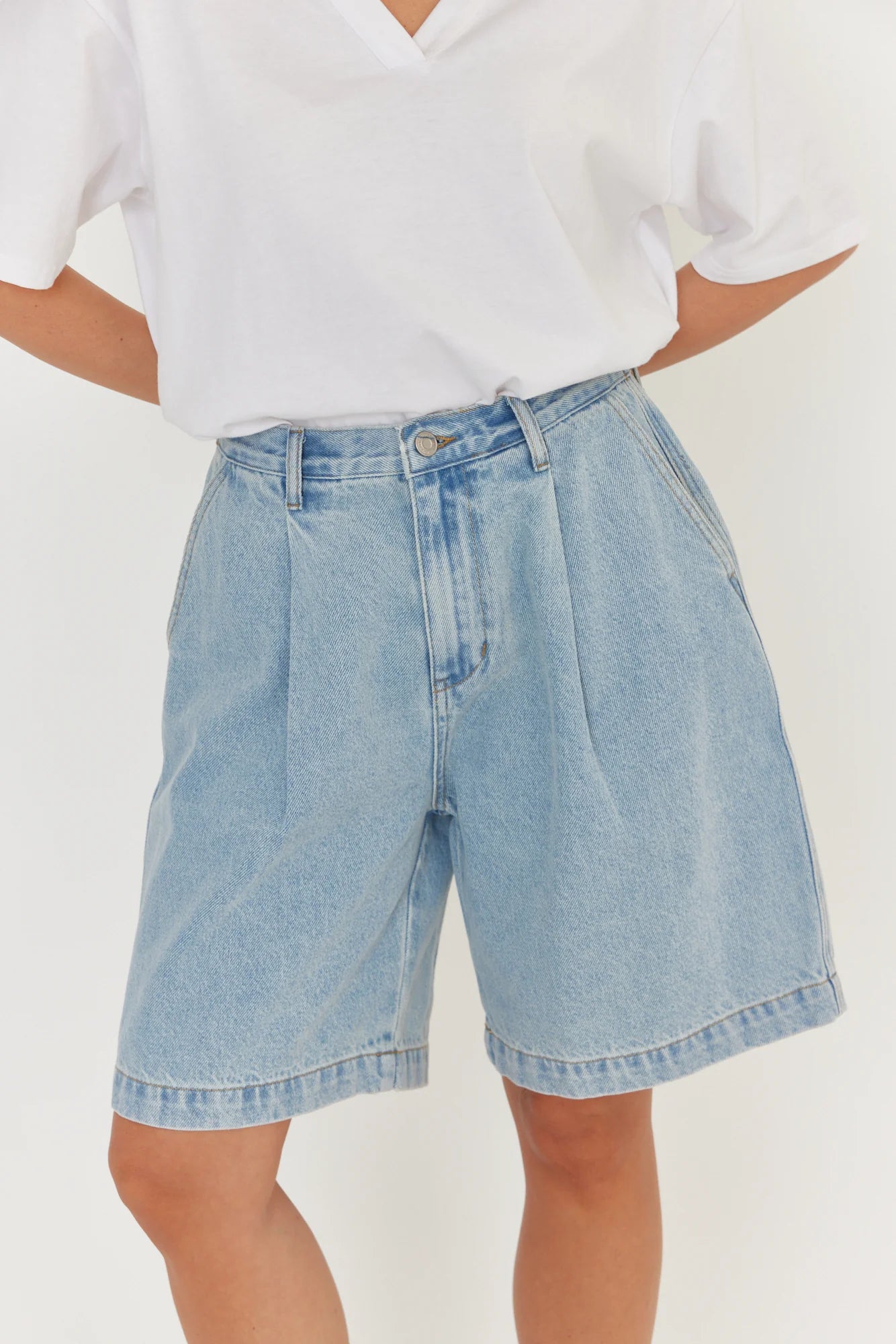 ALEXANDRA Harvey Shorts Light Blue Denim