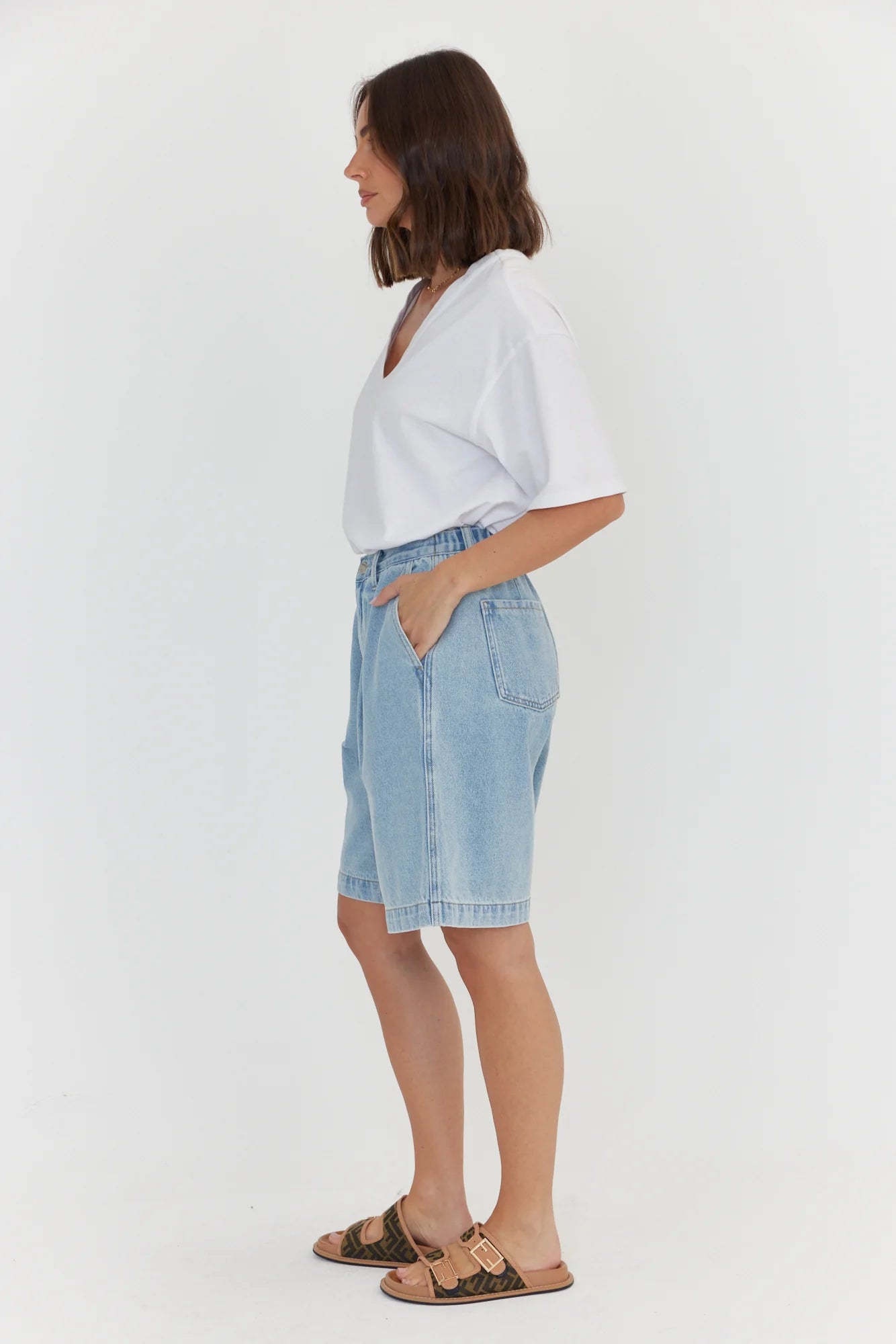 ALEXANDRA Harvey Shorts Light Blue Denim