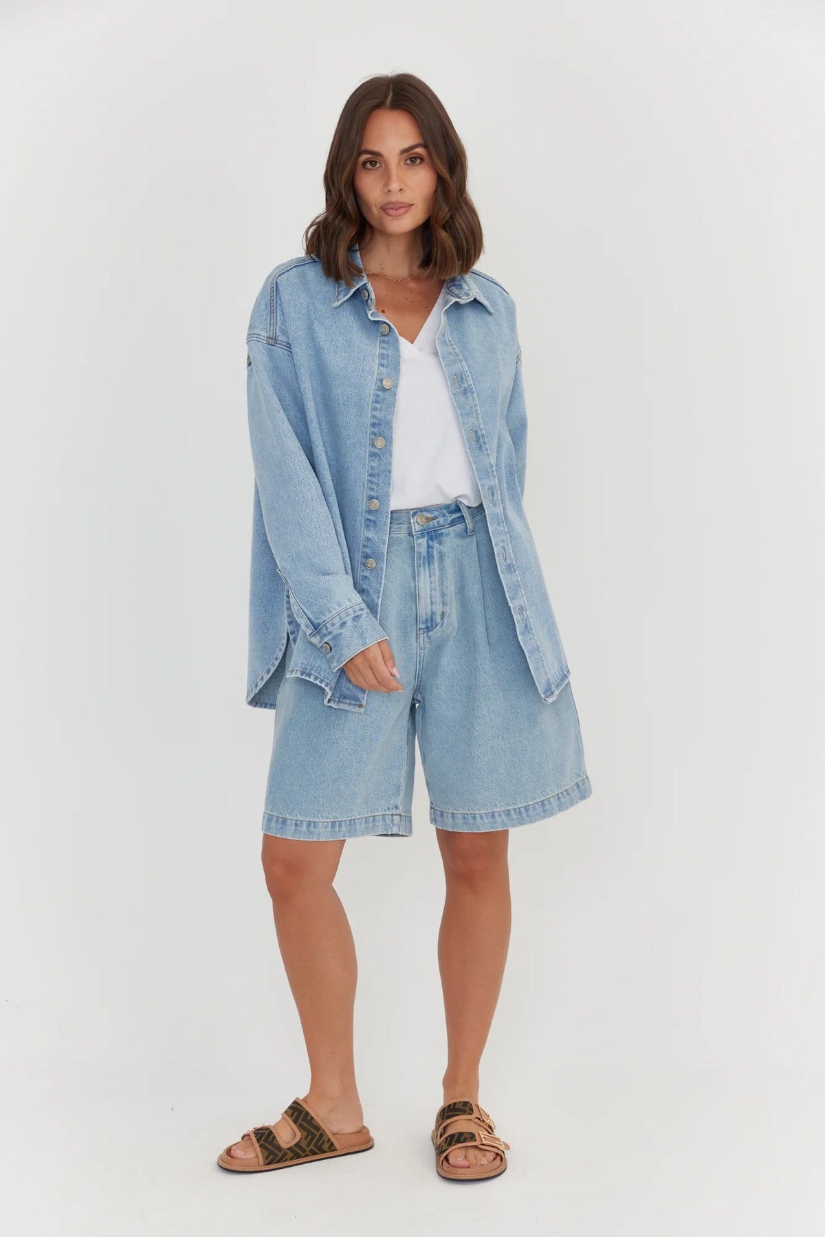 ALEXANDRA Harvey Shorts Light Blue Denim