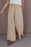 ALEXANDRA Teri Linen Pants Beige