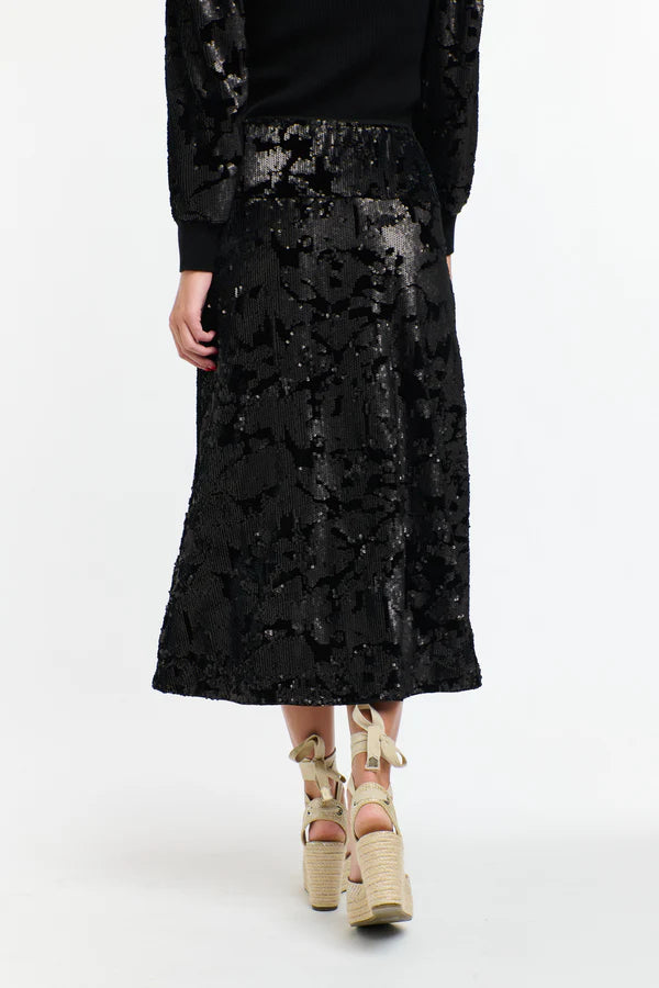 365 Days Sequins Skirt Black