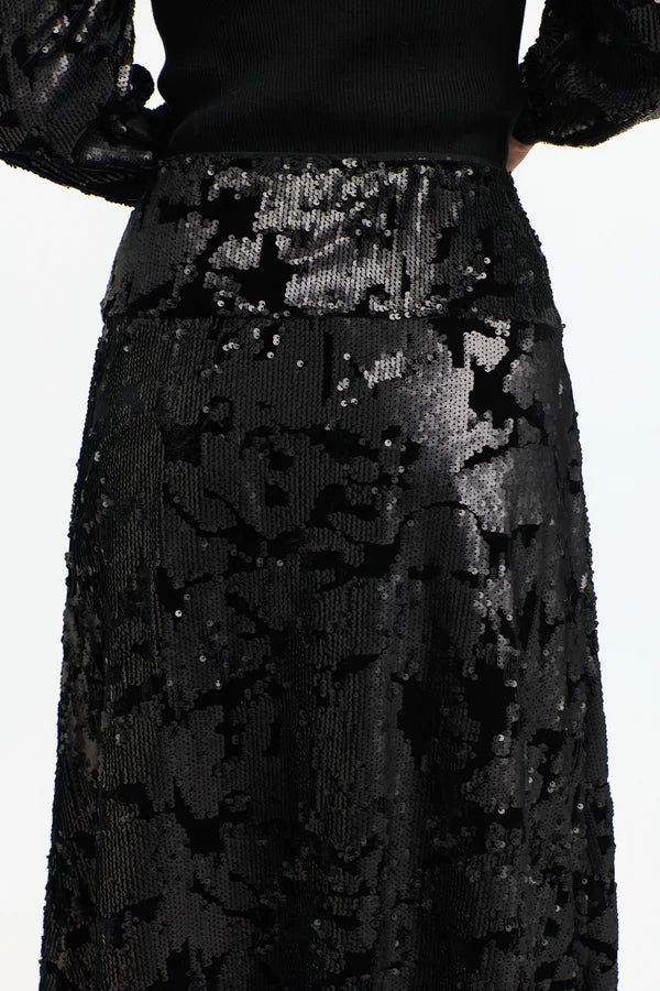 365 Days Sequins Skirt Black